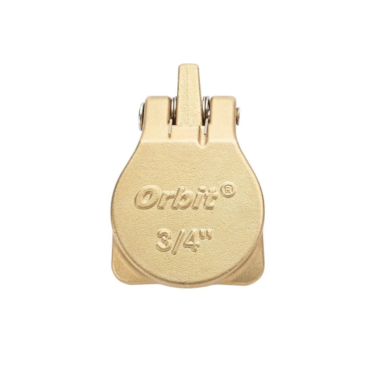 Brass quick-coupler valve Orbit Irrigation with locking key, gold finish on Tampa Home & Garden Store