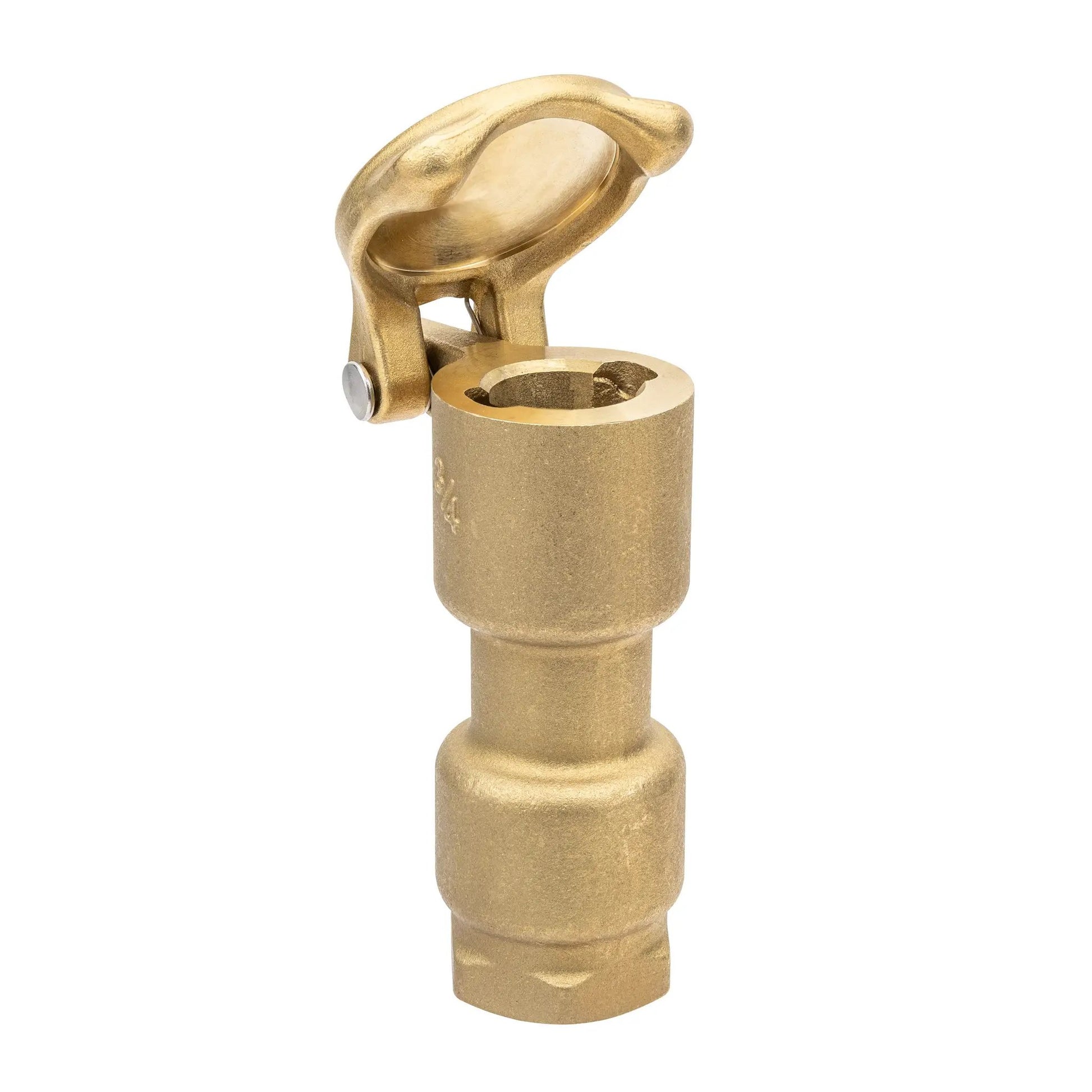 Brass quick-coupler valve with hinged cap for irrigation sprinkler tools on Tampa Home & Garden Store