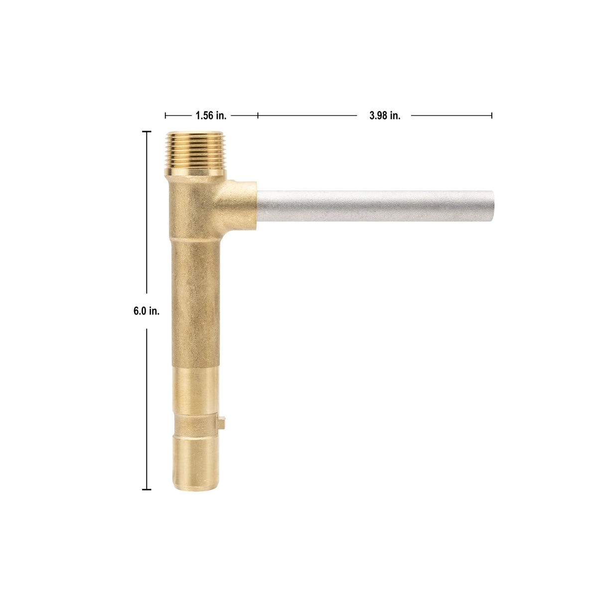 Brass quick coupler key for underground irrigation Orbit Irrigation with threaded top on Tampa Home & Garden Store