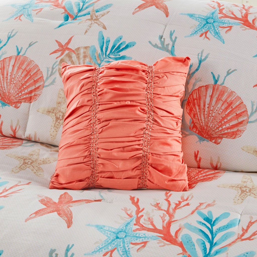 7 Piece Cotton Sateen Coastal Comforter Set