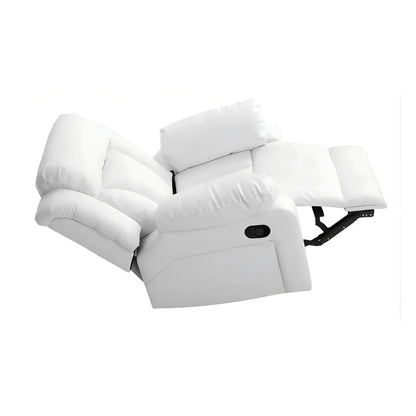 Comfortable Rocking Motion Recliner leatherette with extended footrest Unique Piece Furniture on Tampa Home & Garden Store