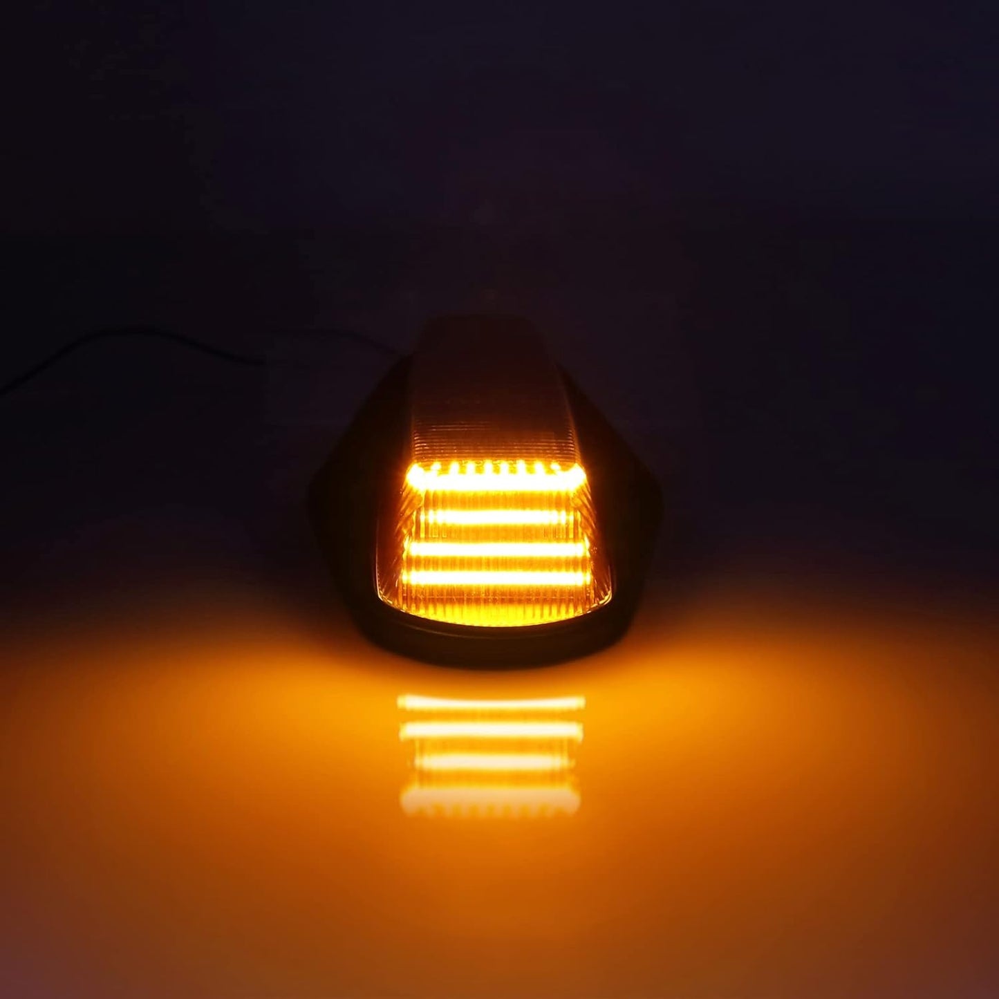 Ford F250 Super Duty amber LED roof cab light by AutoLEDTech.com with clear smoked lens on Tampa Home & Garden Store