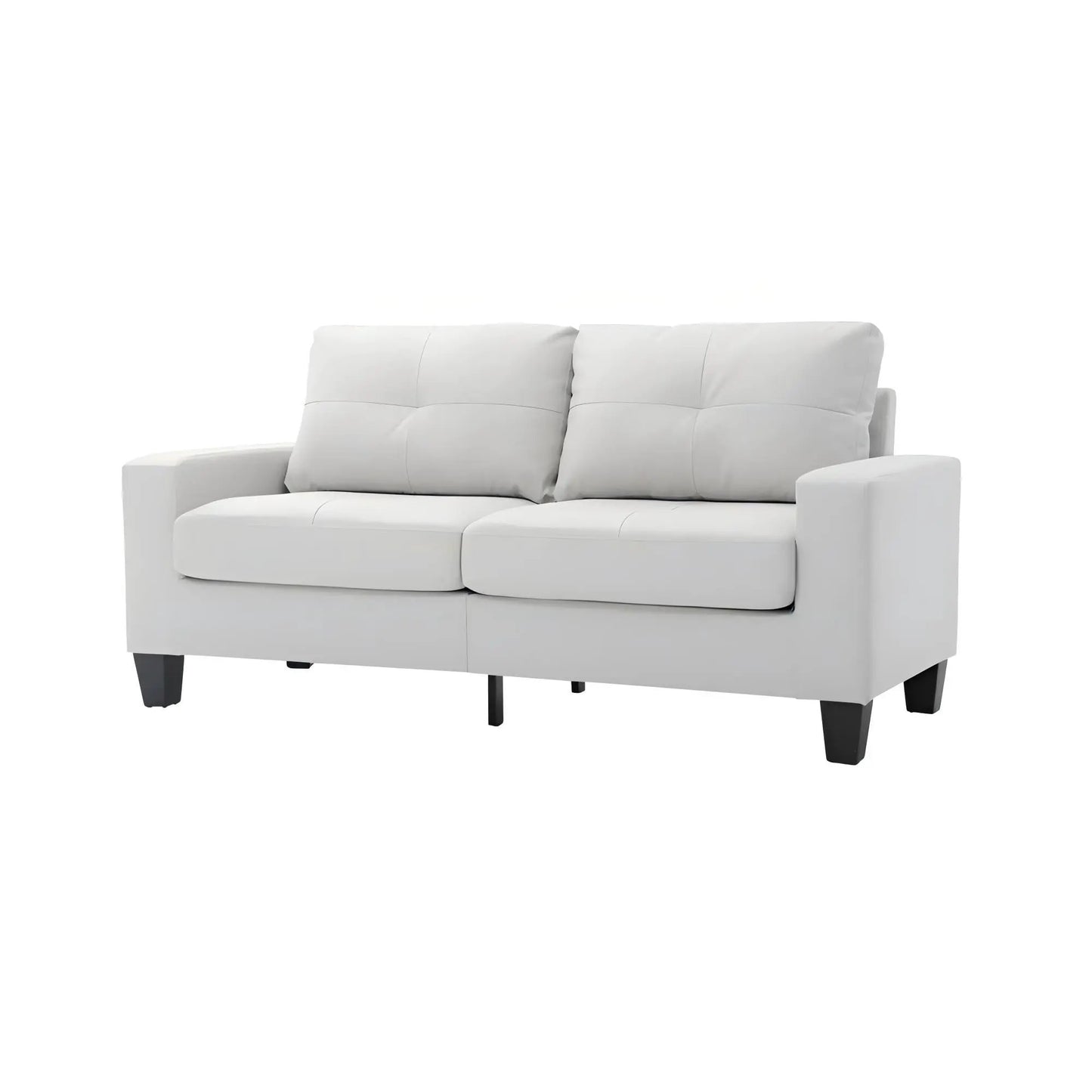Newbury Modular Sofa Modern, white upholstery, black legs, Unique Piece Furniture on Tampa Home & Garden Store