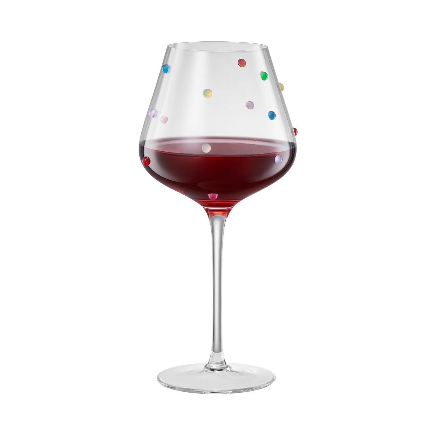 Khen Confetti Stemmed Wine Glasses Set of 2