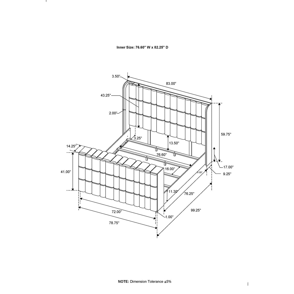 Isaiah upholstered bed with TV lift and fireplace blueprint by HouseOfZazla on Tampa Home & Garden Store
