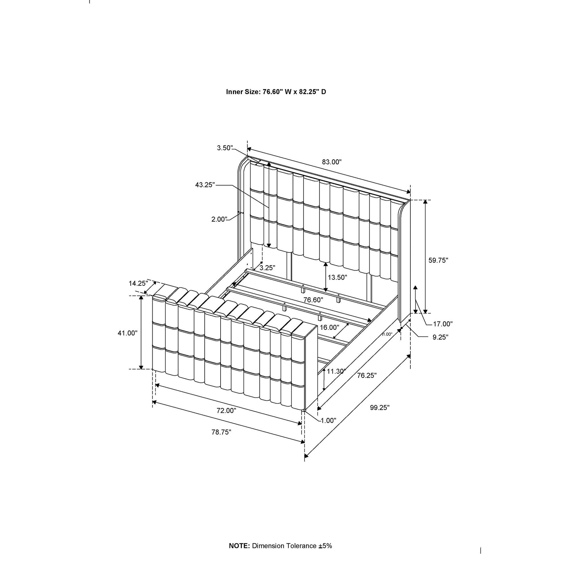 Isaiah 5 Piece Bedroom Set blueprint with TV Lift-LED, speakers and fireplace by HouseOfZazla on Tampa Home & Garden Store