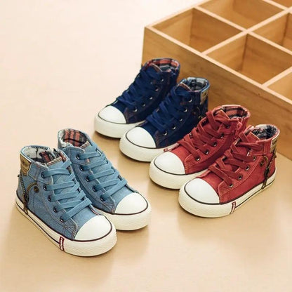 Kids Breathable Denim Canvas Casual Shoes