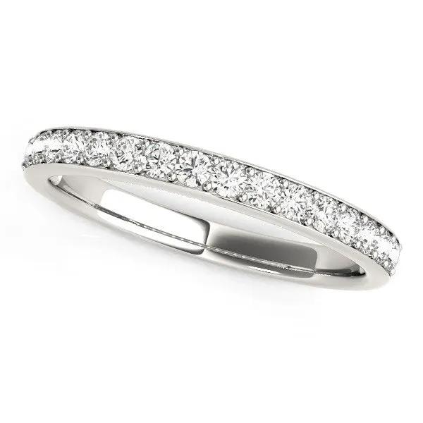 14k white gold prong-set diamond wedding band 1/3 cttw by Bids.com on Tampa Home & Garden Store