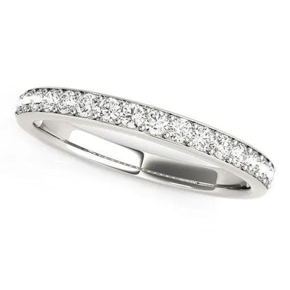 14k white gold prong-set diamond wedding band 1/3 cttw by Bids.com on Tampa Home & Garden Store
