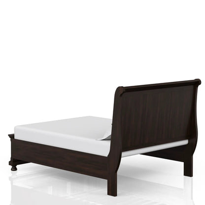 Elegant Antique Storage Bed with Drawers