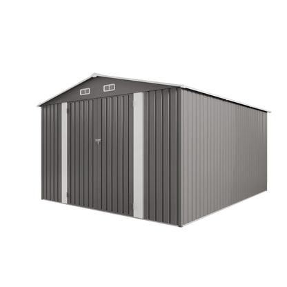 Outdoor Metal Storage Shed With Lockable Doors