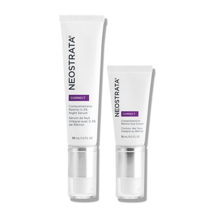 Neostrata Correct Night Serum twin-pack, white tubes with purple CORRECT label on Tampa Home & Garden Store