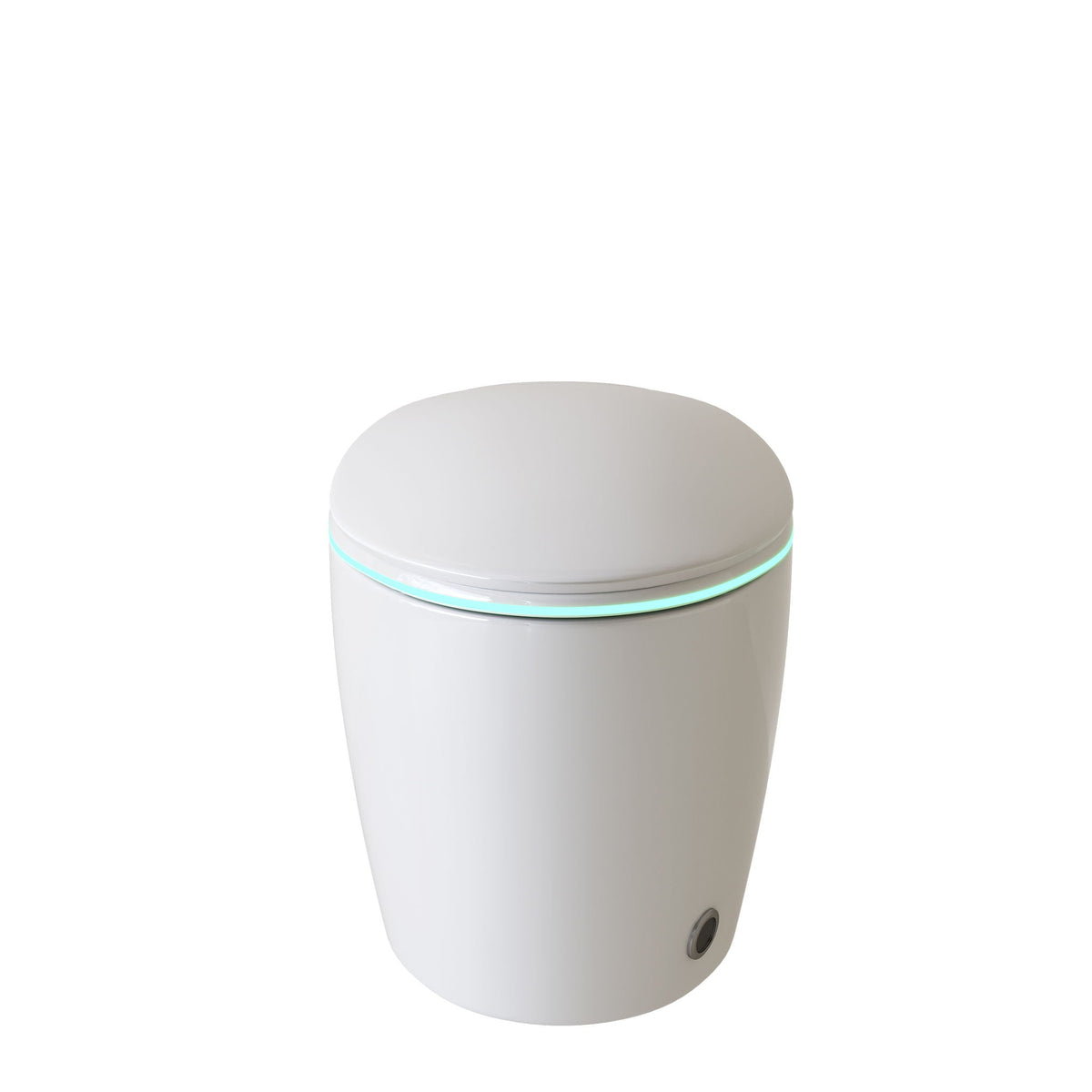 Smart toilet with ceramic bidet, white finish, LED base ring, by HouseOfZazla on Tampa Home & Garden Store