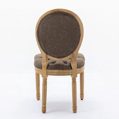 French Style Solid Wood Dining Chair Nailhead