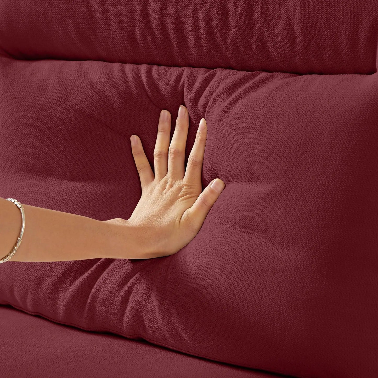 Three Seater Elegant Stationary Sofa for Living