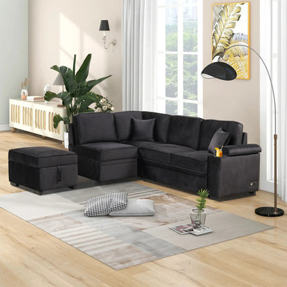 Sleeper Sofa Bed With Storage 2 In 1 Couch