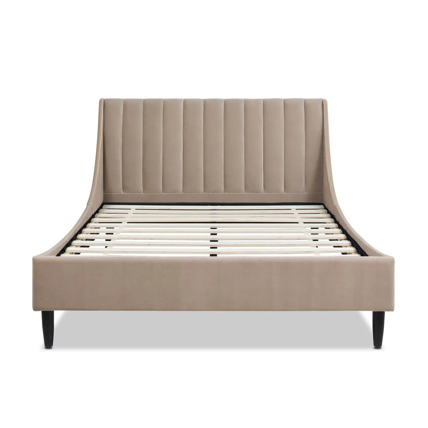 Aspen Vertical Tufted Headboard Platform Bed