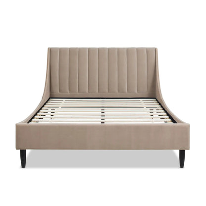 Aspen Vertical Tufted Headboard Platform Bed