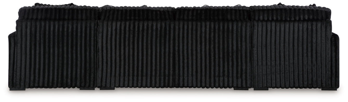 Midnight Madness Sectional and Jumbo Corduroy