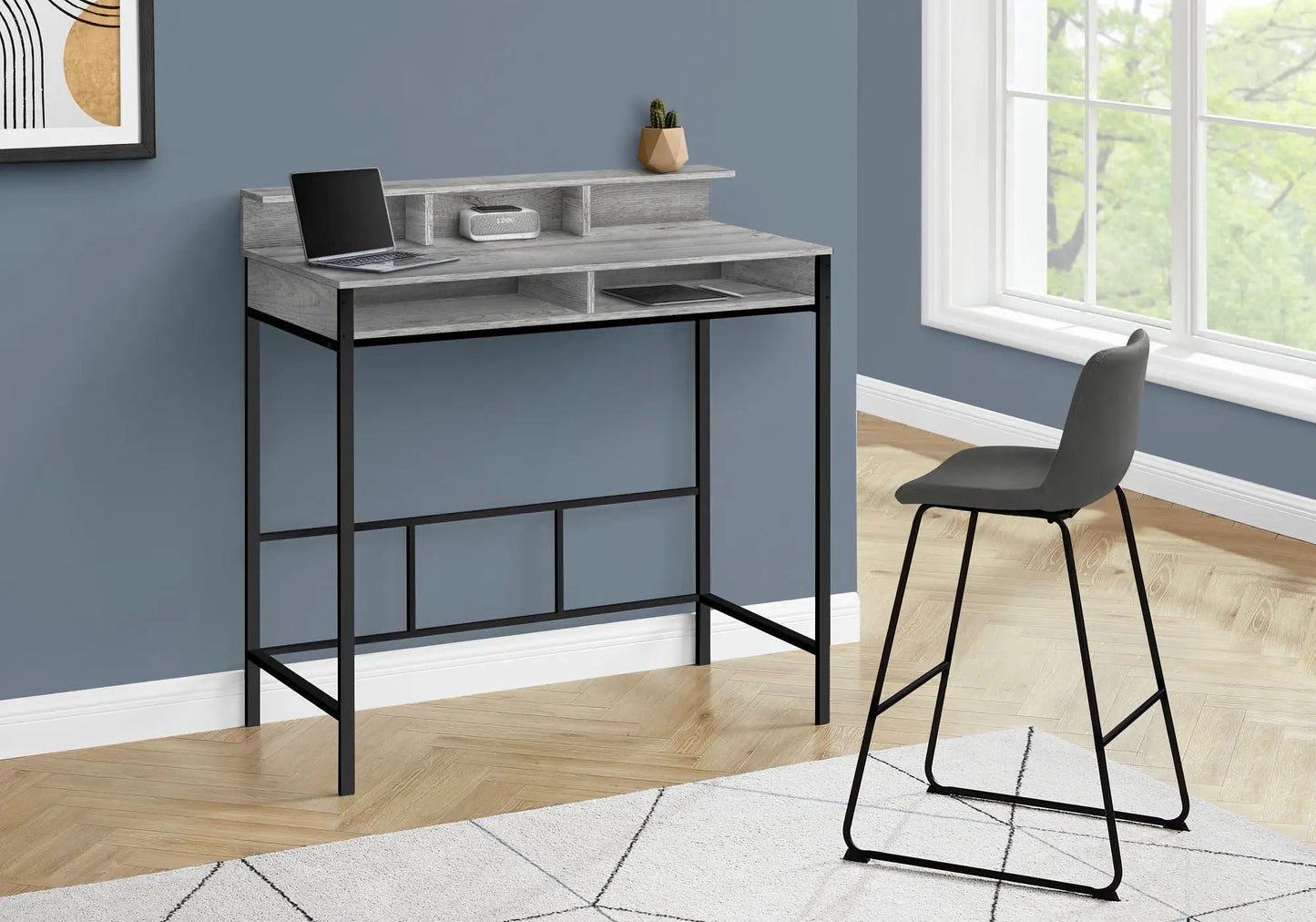 Standing Desk for Home Office and Laptop Storage