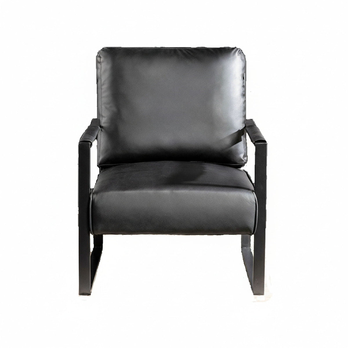Mid Century Modern Chair With a Metal Frame