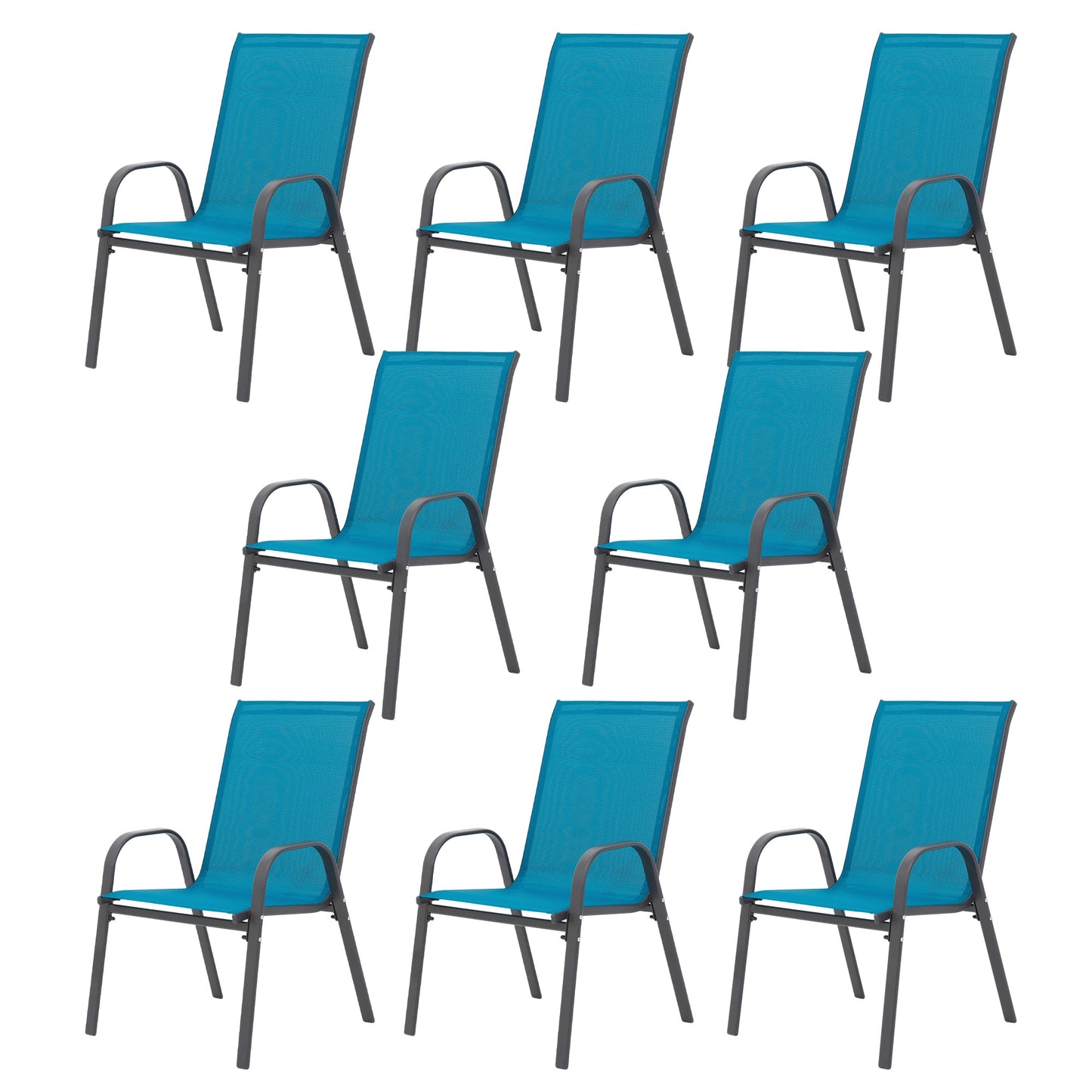 Breathable Patio Chairs and a Sturdy Steel Frame