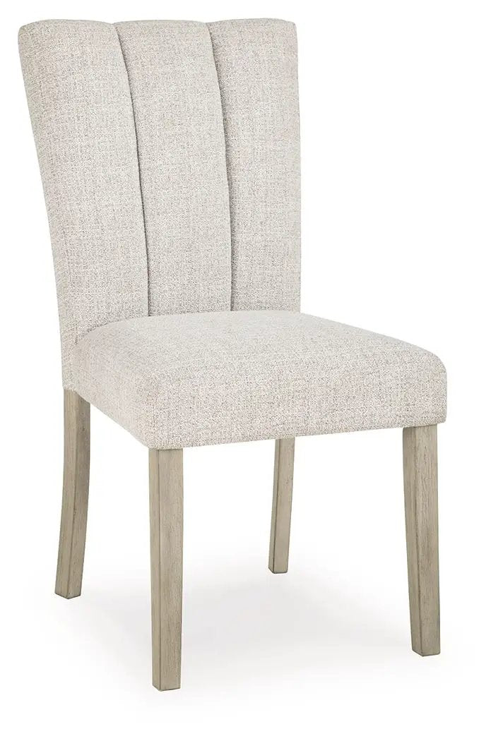 Larawyn Upholstered Side Chair Set 2 Bisque