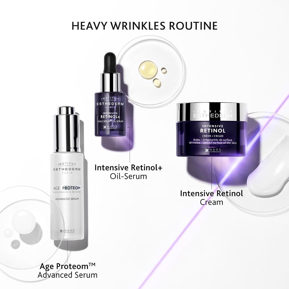 Institut Esthederm face serum trio: Intensive Retinol+ Oil-Serum, Intensive Retinol Cream on Tampa Home & Garden Store