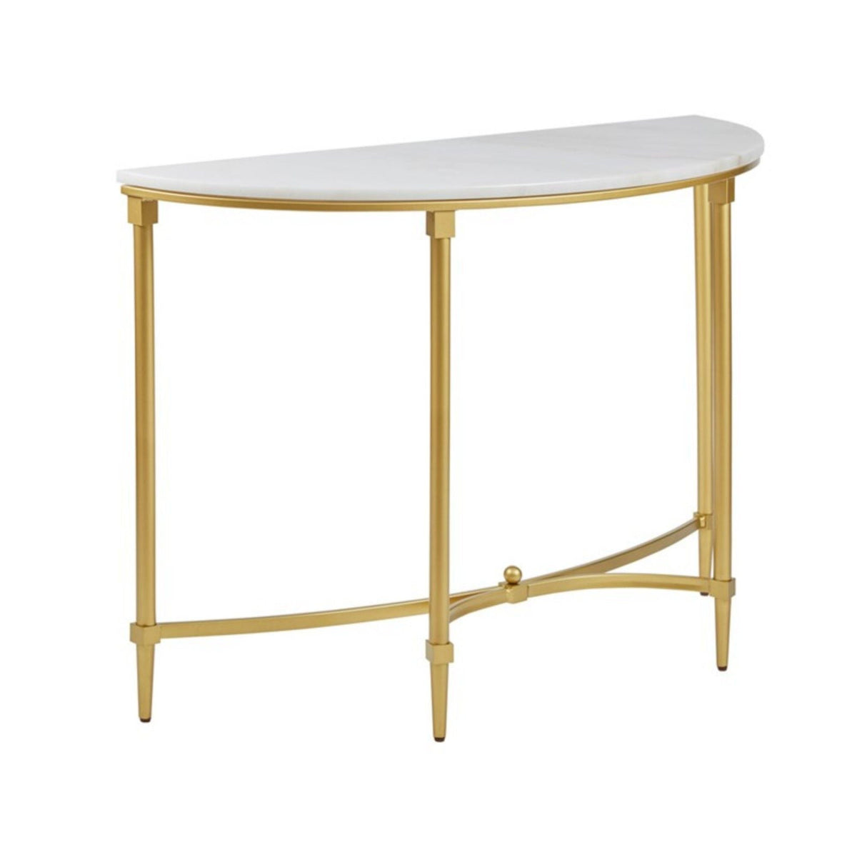 White marble console table with gold legs Bordeaux by HouseOfZazla on Tampa Home & Garden Store