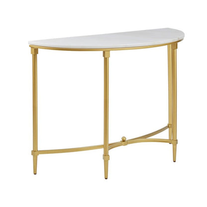 White marble console table with gold legs Bordeaux by HouseOfZazla on Tampa Home & Garden Store