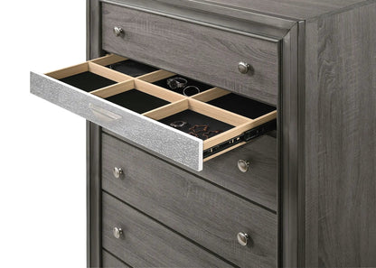 Naima Five Drawer Vertical Storage Chest Glide