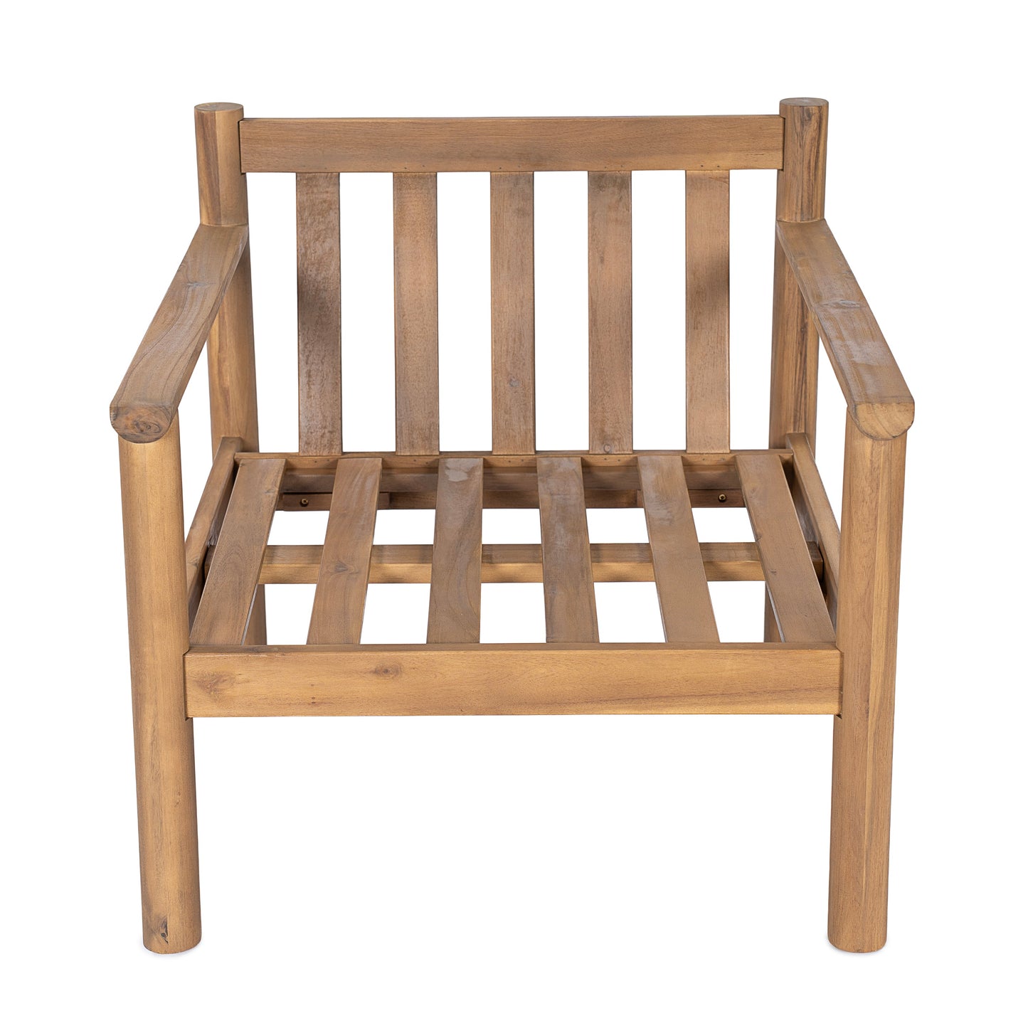 Acacia Wood Patio Chair and Outdoor Cushion Set