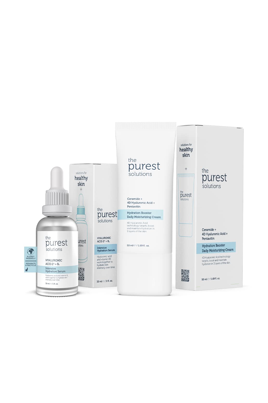 the purest solutions Hydration Set with hyaluronic acid serum and ceramide moisturizing cream on Tampa Home & Garden Store