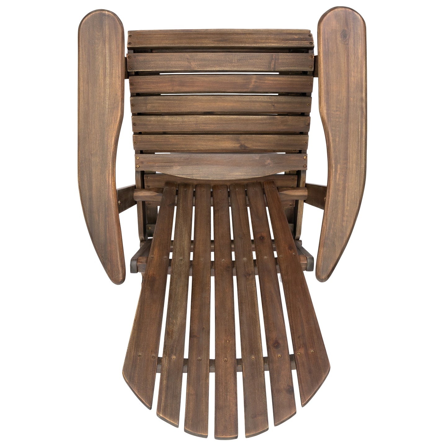 Malibu Adirondack Chair outdoor wooden chair in brown stain by HouseOfZazla on Tampa Home & Garden Store