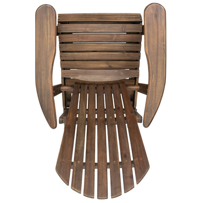 Malibu Adirondack Chair outdoor wooden chair in brown stain by HouseOfZazla on Tampa Home & Garden Store