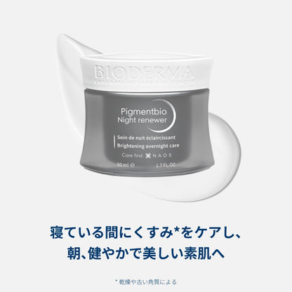 Bioderma Pigmentbio Night Renewer face cream jar in gray container with white lid, Beauty Care Bag on Tampa Home & Garden Store