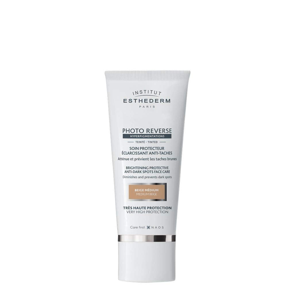 Esthederm Photo Reverse Tinted Sunscreen 50ml Beige Medium tube anti-dark spots protection on Tampa Home & Garden Store