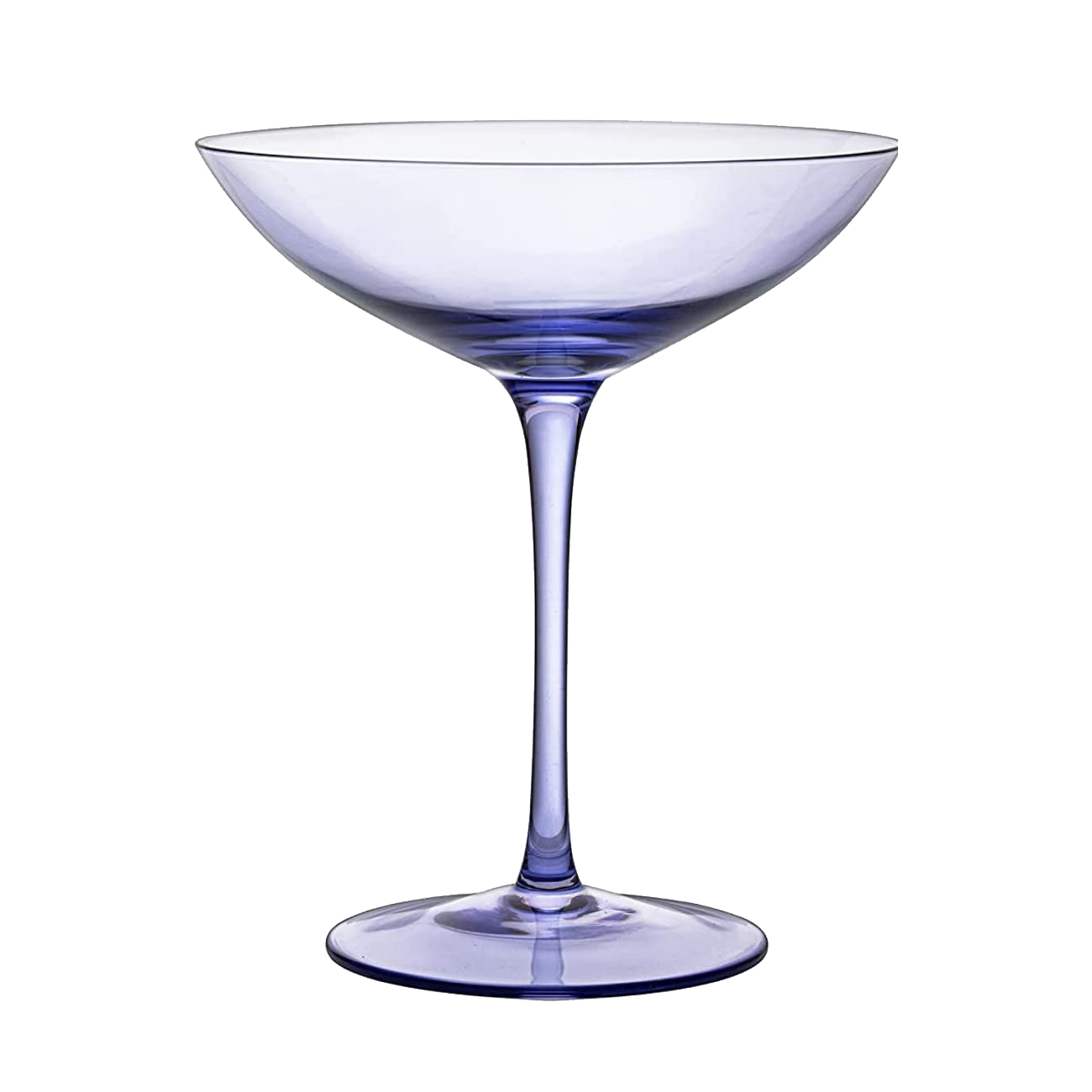 Corso Purple Champagne Coupe Glassware Set