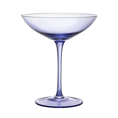 Corso Purple Champagne Coupe Glassware Set