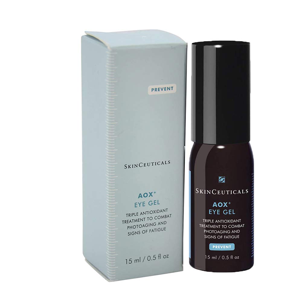 SkinCeuticals AOX+ Eye Gel bottle with light-blue box, 15 ml anti-aging eye cream on Tampa Home & Garden Store