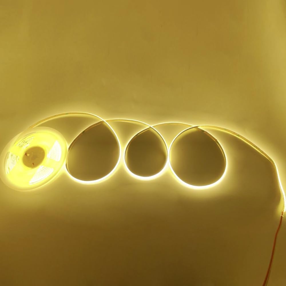 SLD07 Dotless Linear LED Tunable CCT (2700K-6500K) COB Strip Lights Low Voltage DC24V Tape Light