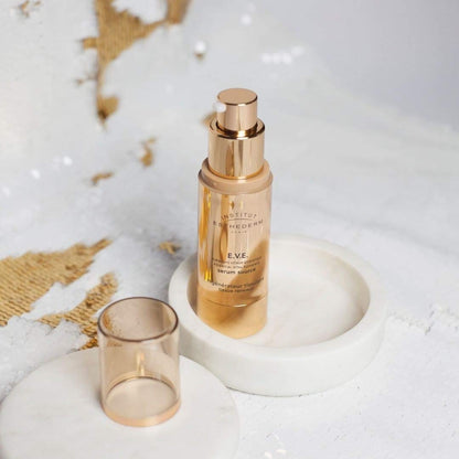 Face serum Esthederm E.V.E. anti-aging bottle with pump, 30ml rose-gold glass on stand on Tampa Home & Garden Store