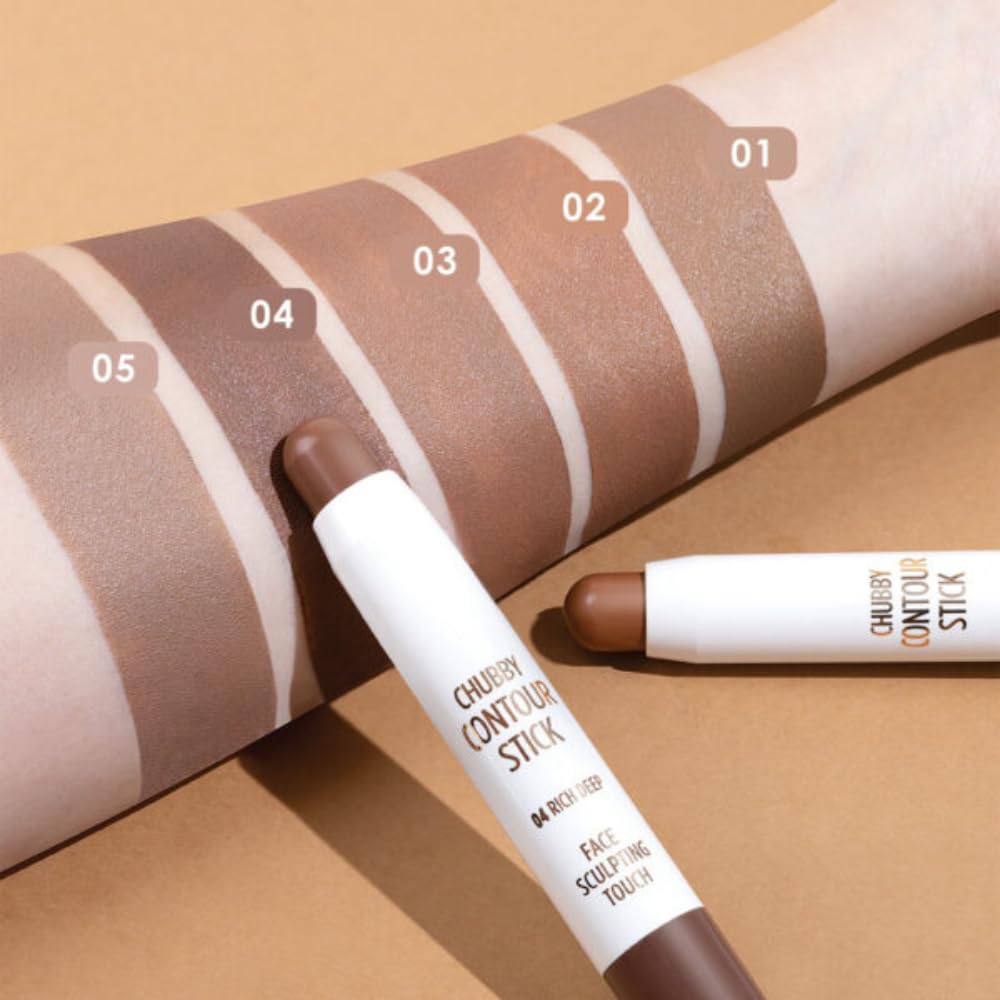 Two Chubby Contour Sticks in light coffee shade; white tubes with brown caps, 3.8g on Tampa Home & Garden Store