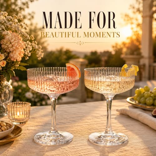 Barcelona Acrylic Champagne Coupe and Set of 2