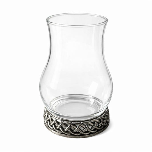 Celtic Heritage Whiskey Glass and Alloy Base