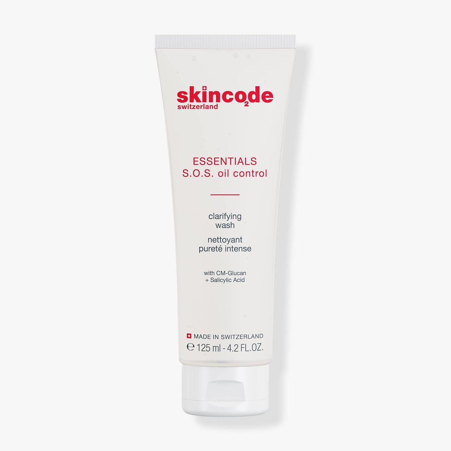Skincode SOS Oil Control clarifying wash 125 ml white tube on Tampa Home & Garden Store