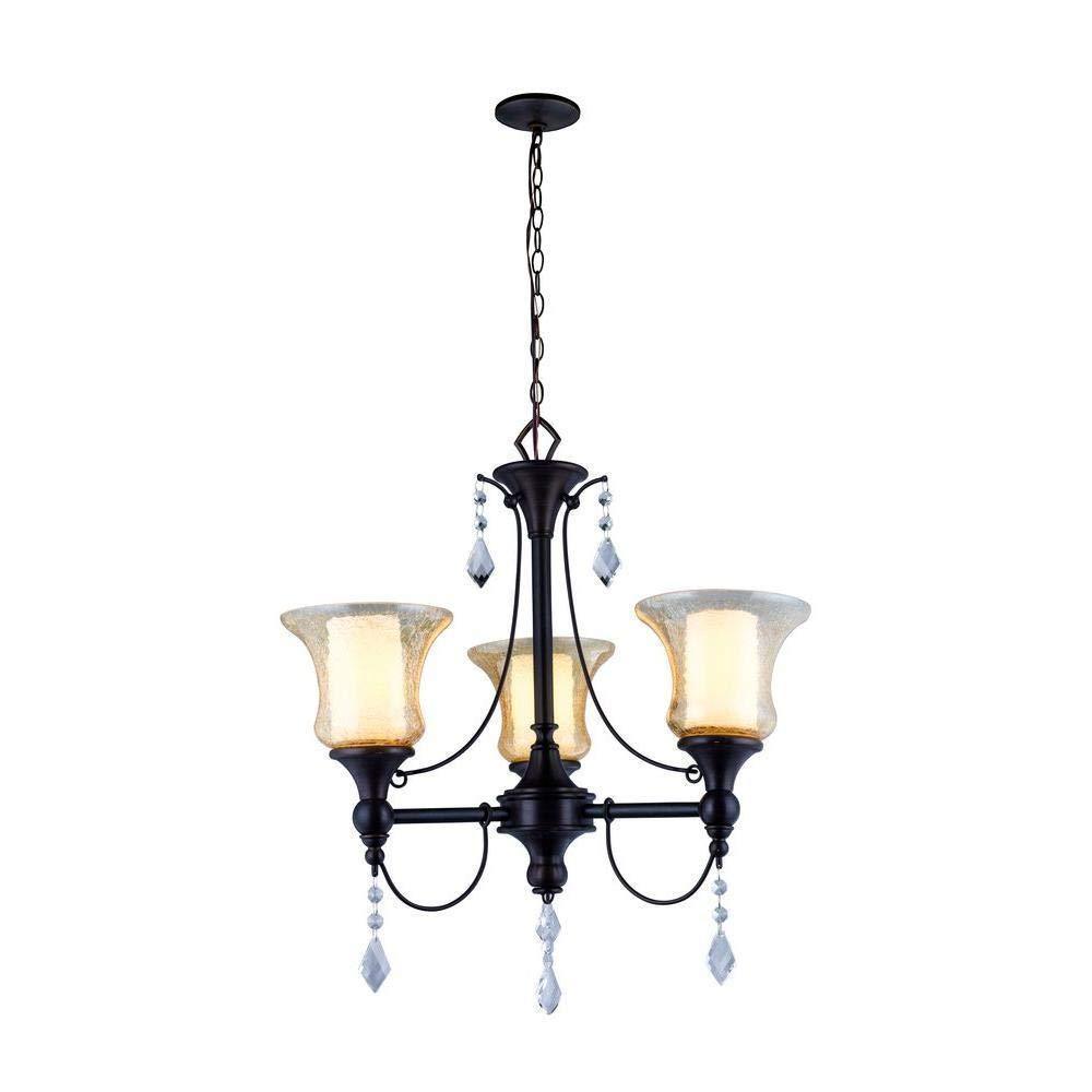 Ethelyn 3 Light Oil Rubbed Bronze Chandelier