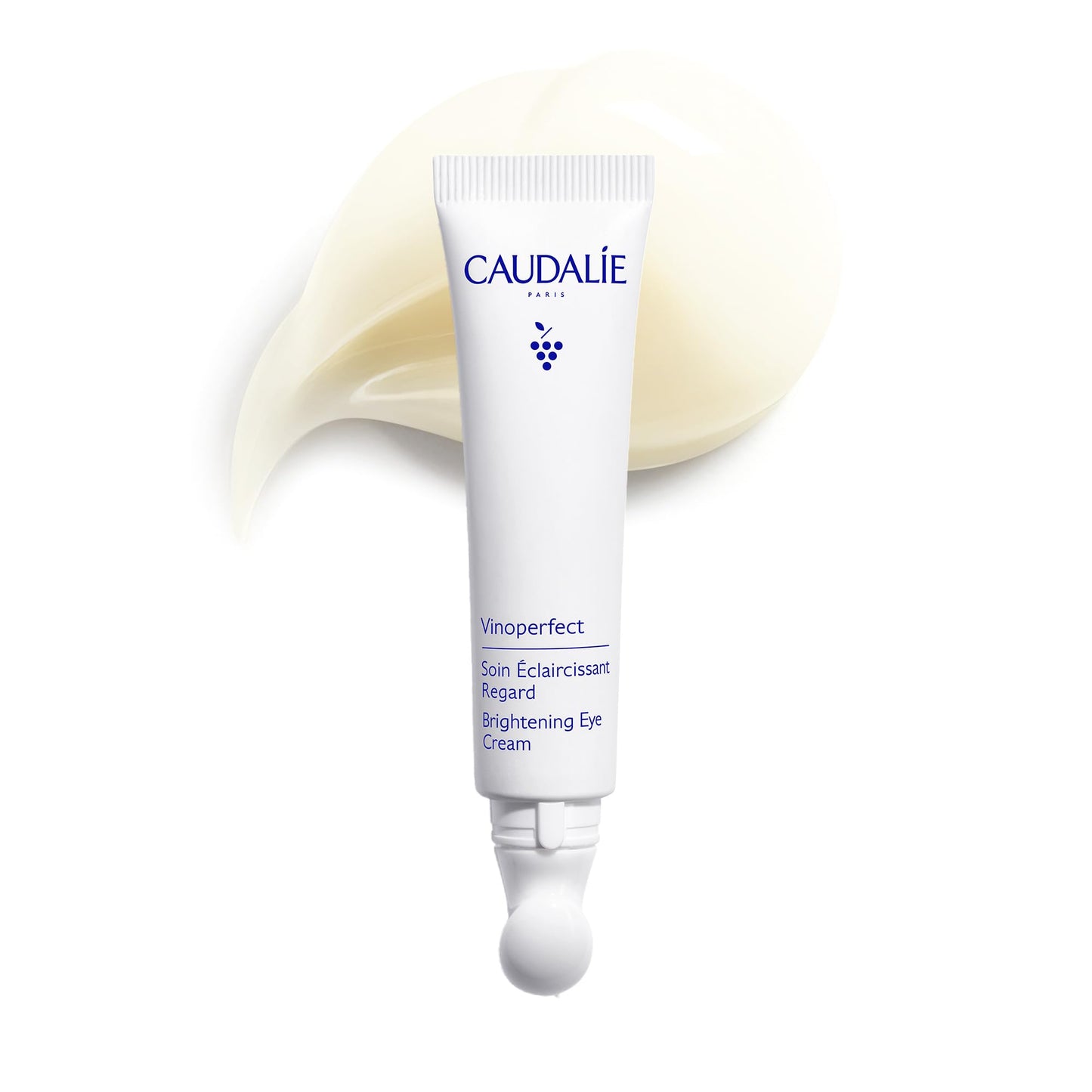Eye cream Caudalie Vinoperfect Brightening Eye Cream white tube with blue logo dark-circle on Tampa Home & Garden Store