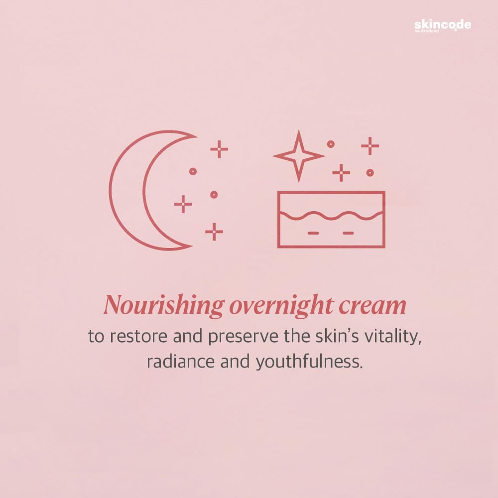 Skincode Regenerating Night Cream 50ml pink ad with moon and stars on Tampa Home & Garden Store