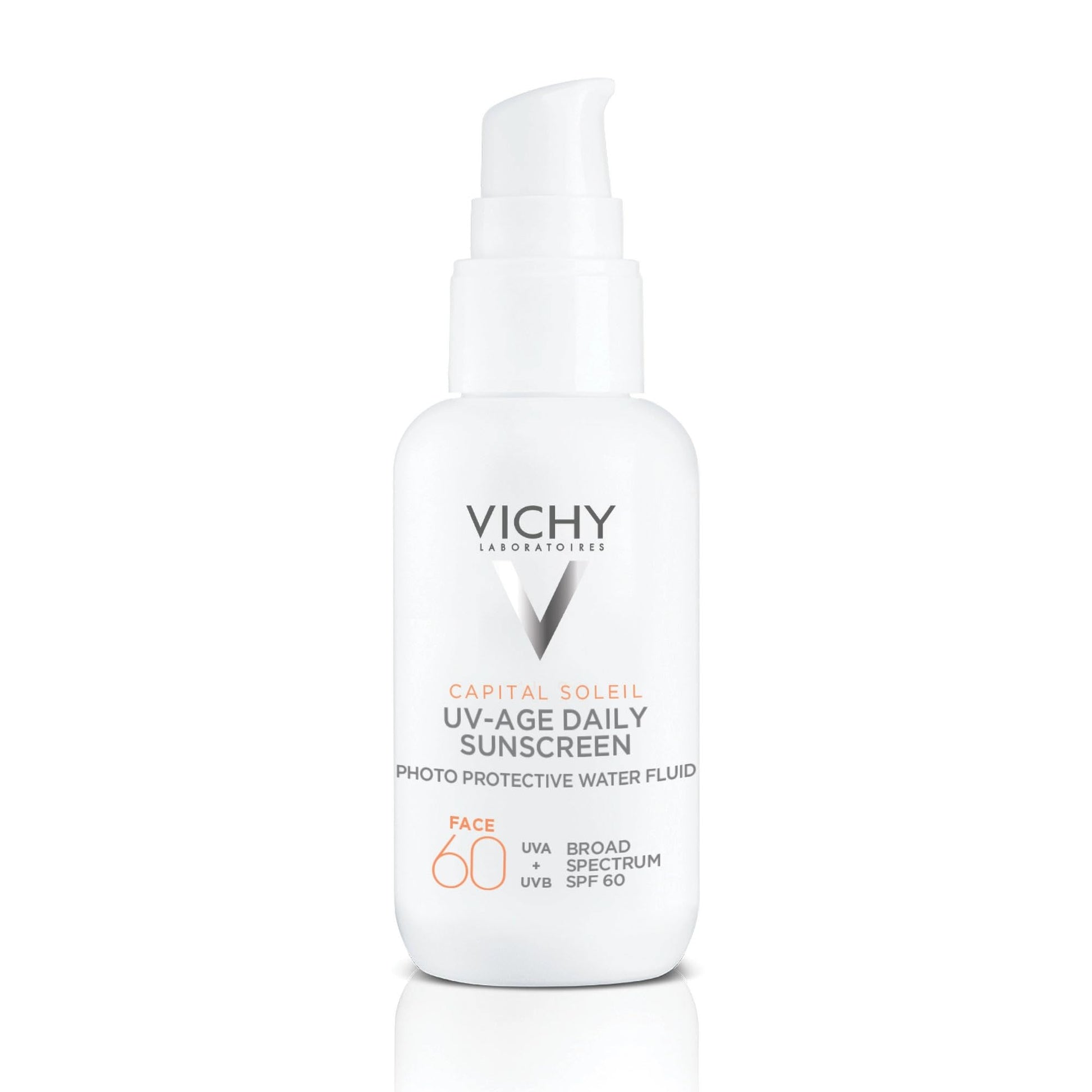 Vichy Capital Soleil SPF 50 moisturizer white pump bottle on Tampa Home & Garden Store